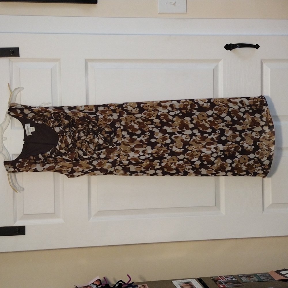 Brown and tan dress - Picture 1 of 5